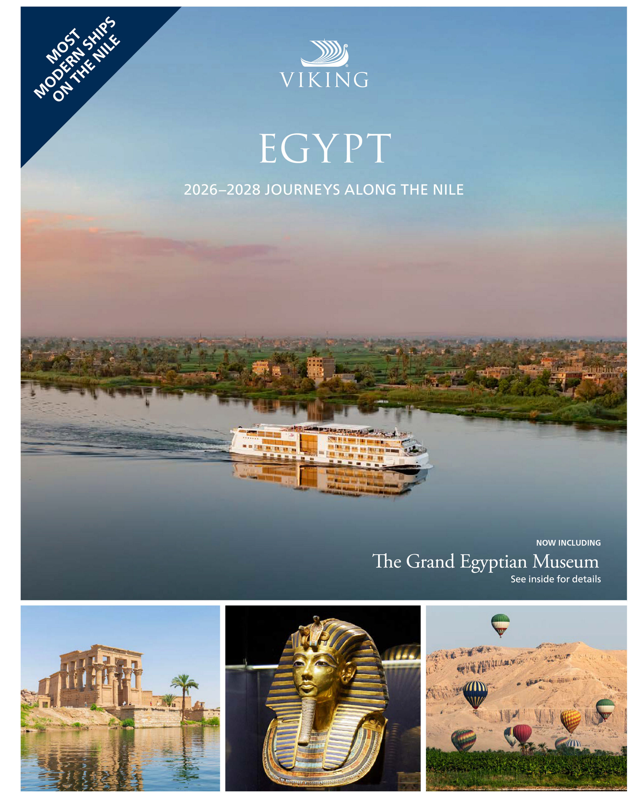 Egypt Travel Brochure with Scenic Views