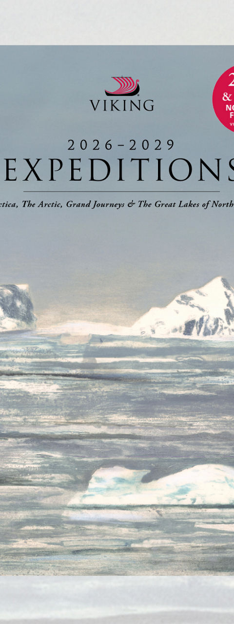 Viking Expeditions 2024-2025 Brochure on Arctic Landscape
