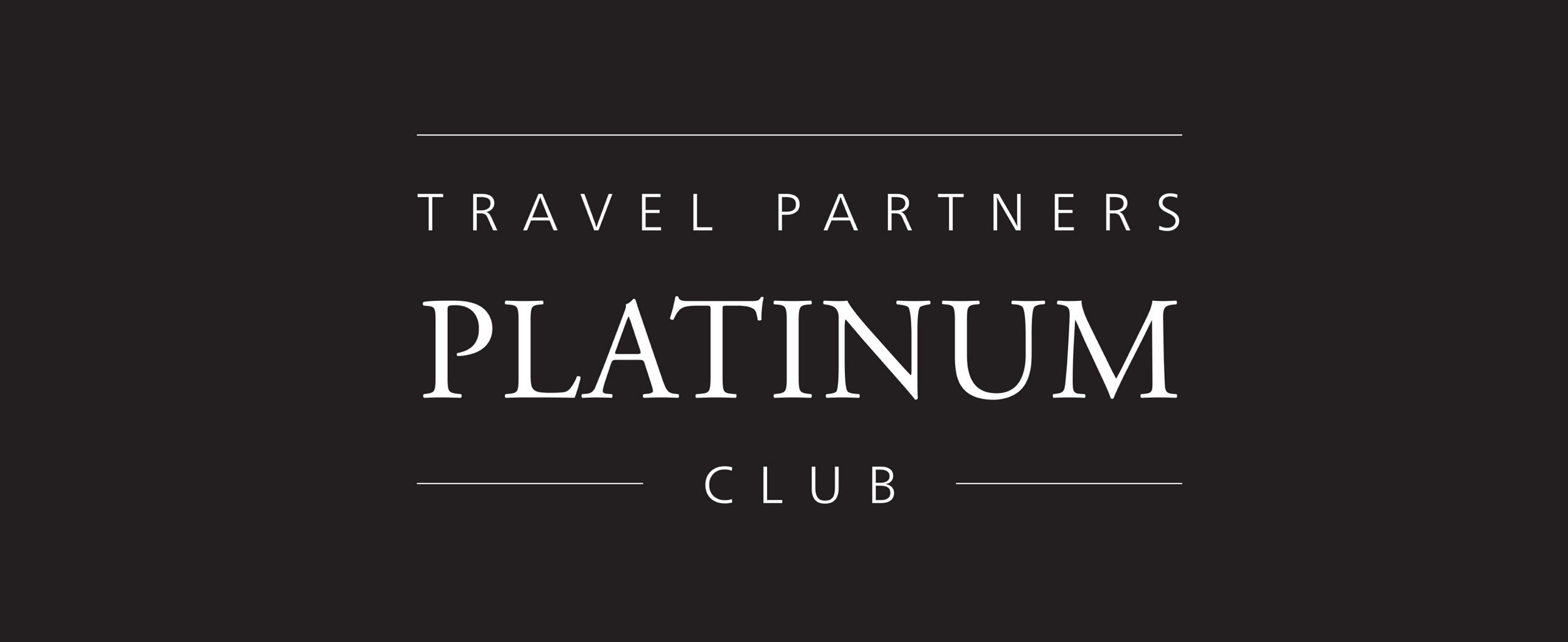 Travel Partners Platinum Club minimalist text design