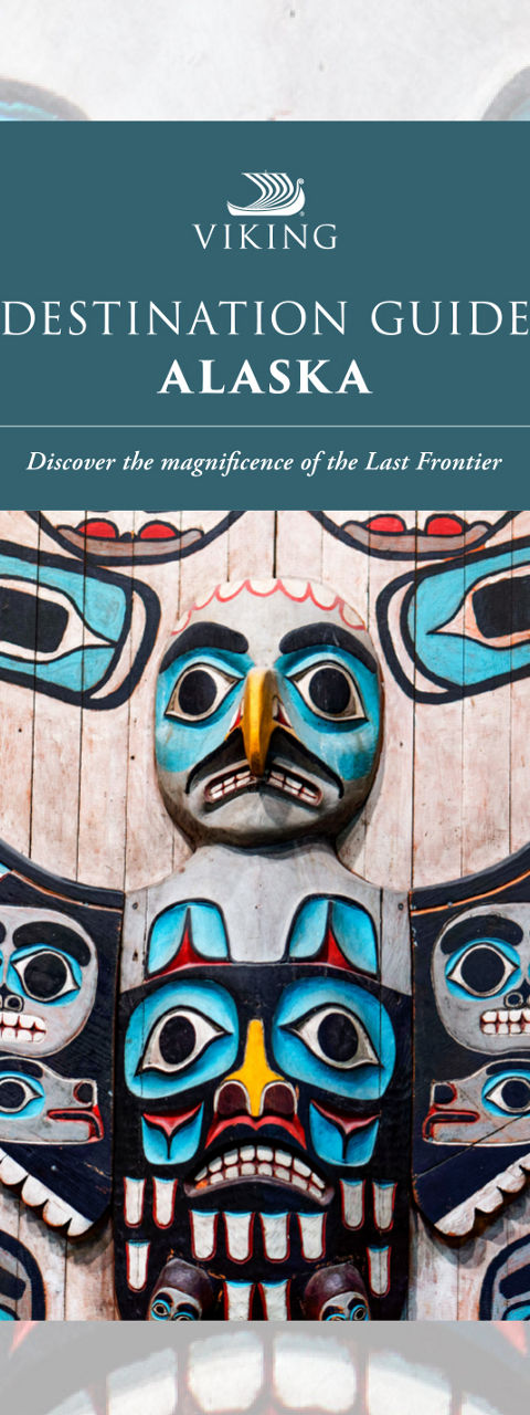 Alaska Destination Guide Cover with Totem Artwork