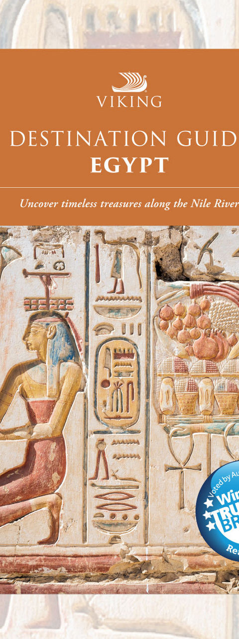 Destination Guide Egypt with Ancient Wall Art Cover