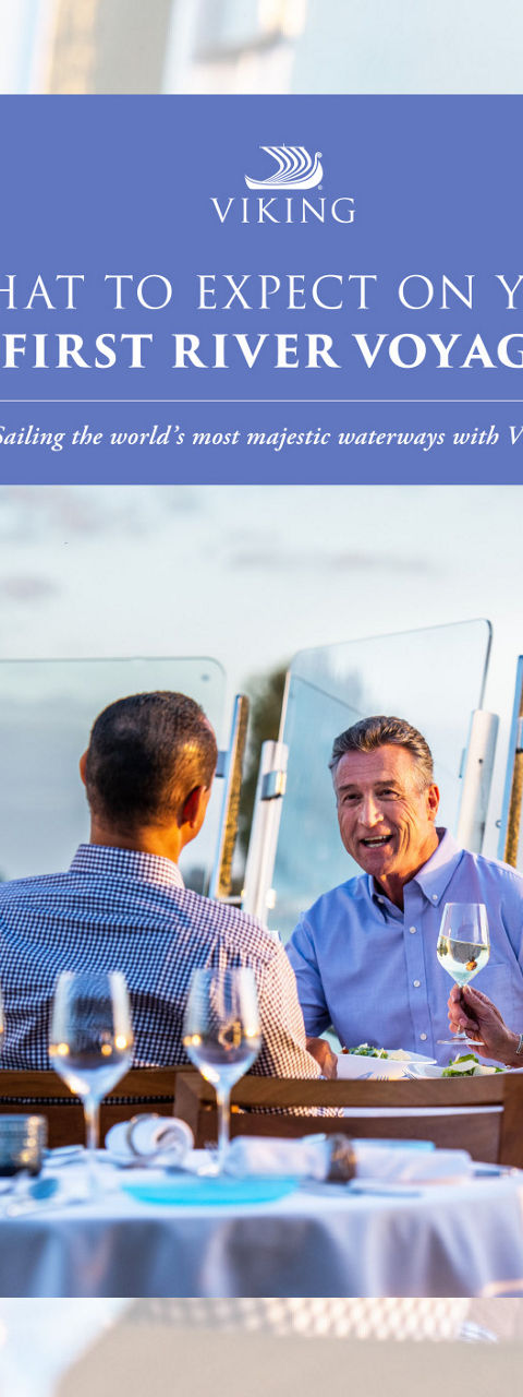 Group Dining Outdoors on River Cruise Ship Deck