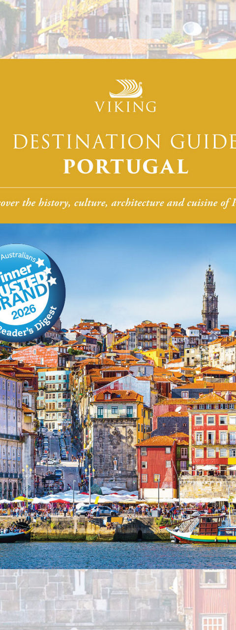 Destination guide book cover for Portugal