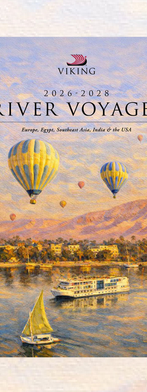 Viking River Voyages Brochure with Hot Air Balloons