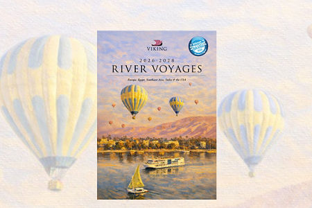 Viking 2023-2025 River Voyages Brochure with Hot Air Balloons