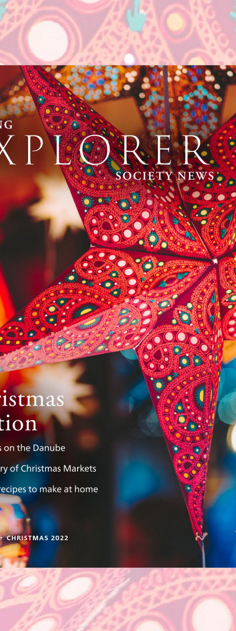 Explorer Christmas Edition magazine with festive star lantern