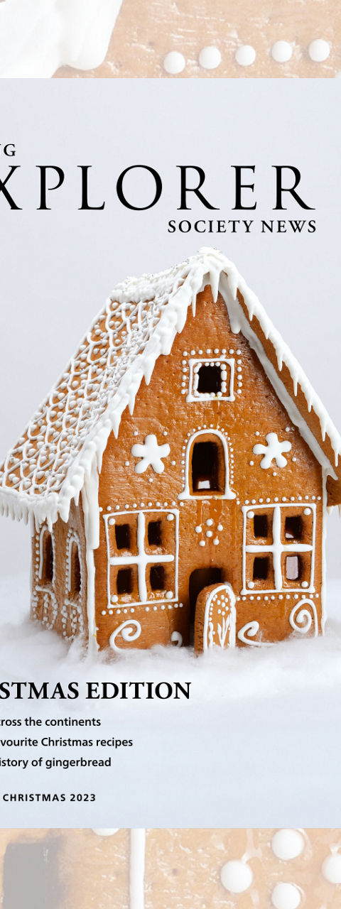 Gingerbread House with Viking Explorer Magazine Cover