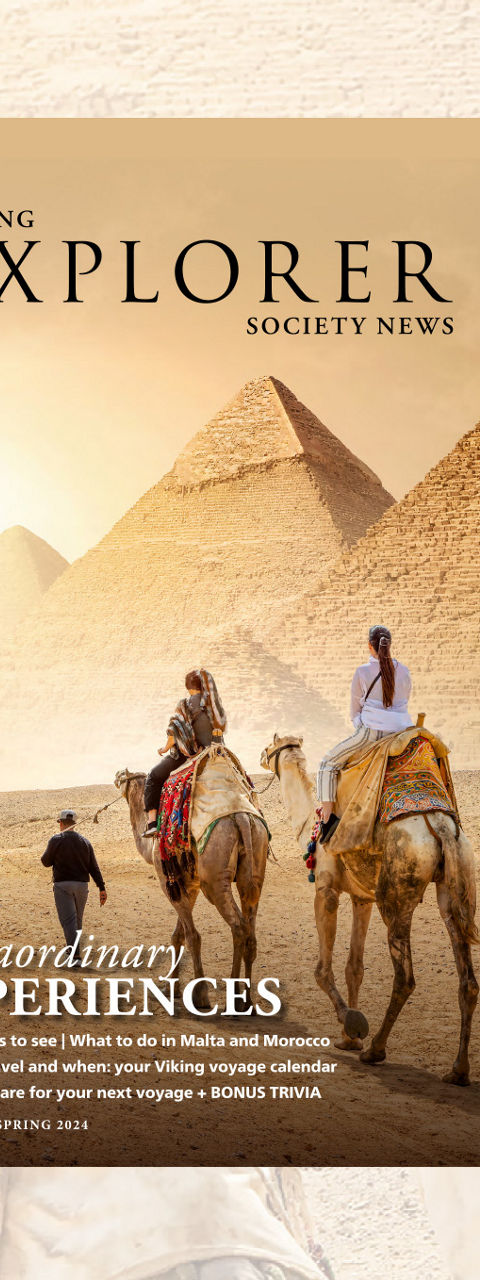 Travelers on Camels Near Egyptian Pyramids Poster