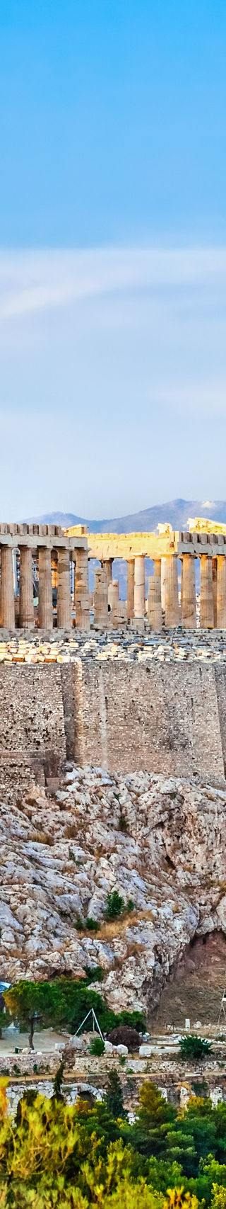 Ancient Acropolis with Parthenon in Athens