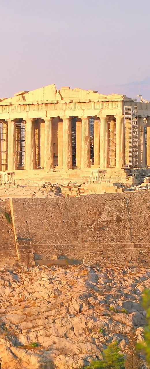 The Acropolis of Athens at sunset