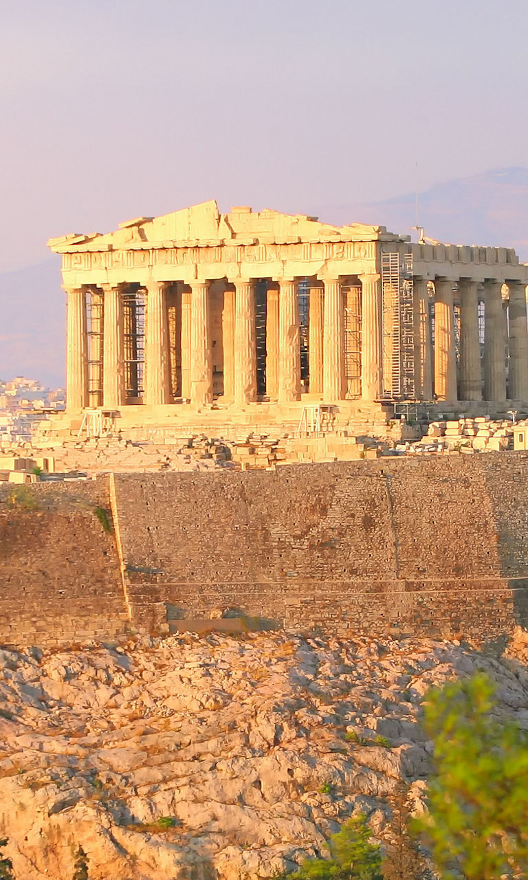 The Acropolis of Athens at sunset