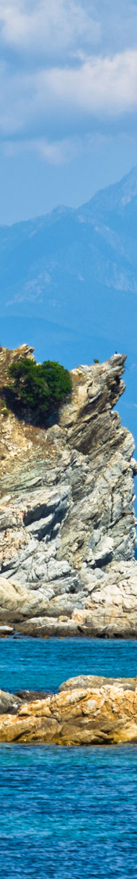 Scenic coastal view with rocky cliffs