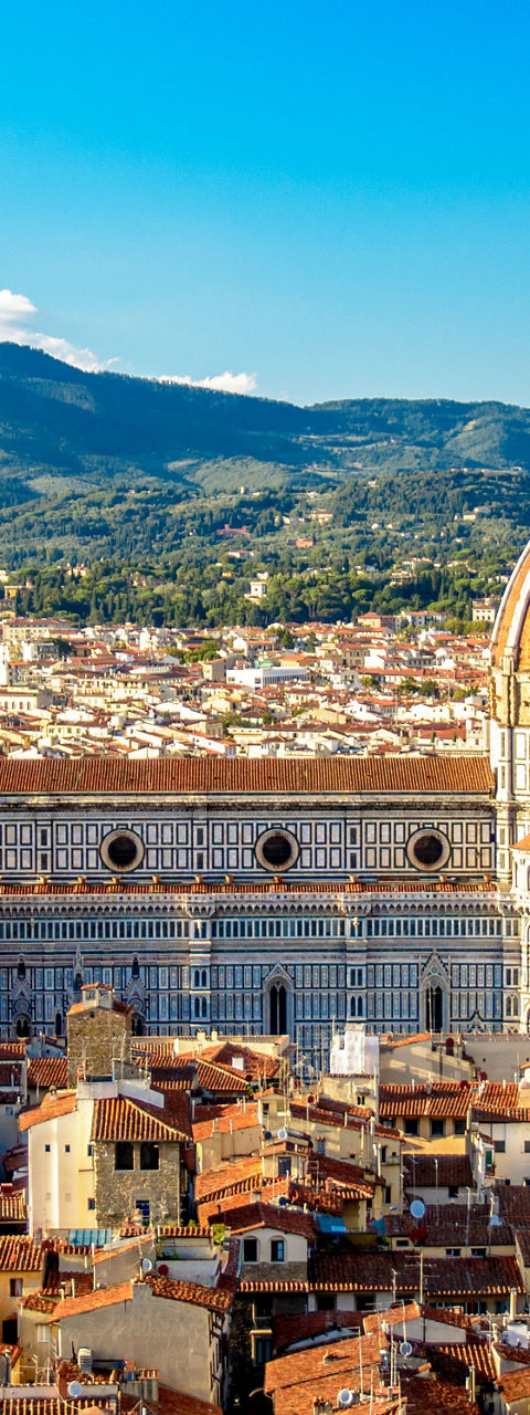 Florence Cathedral and Cityscape Under Blue Sky