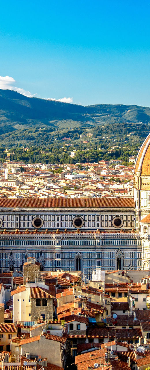 Florence Cathedral and Cityscape Under Blue Sky