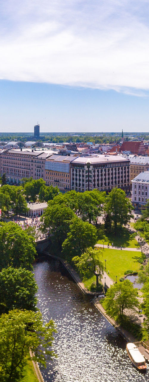 Panoramic View of Riga Cityscape