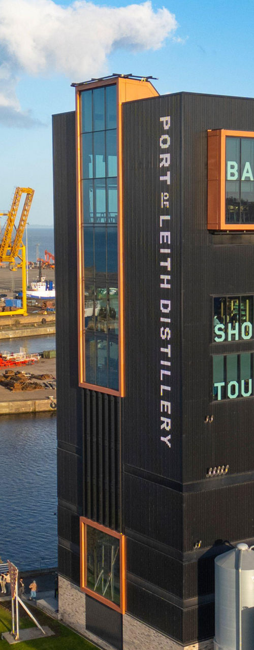 Port of Leith Whisky Distillery by the waterfront