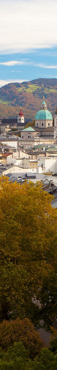 Scenic view of Salzburg city and river