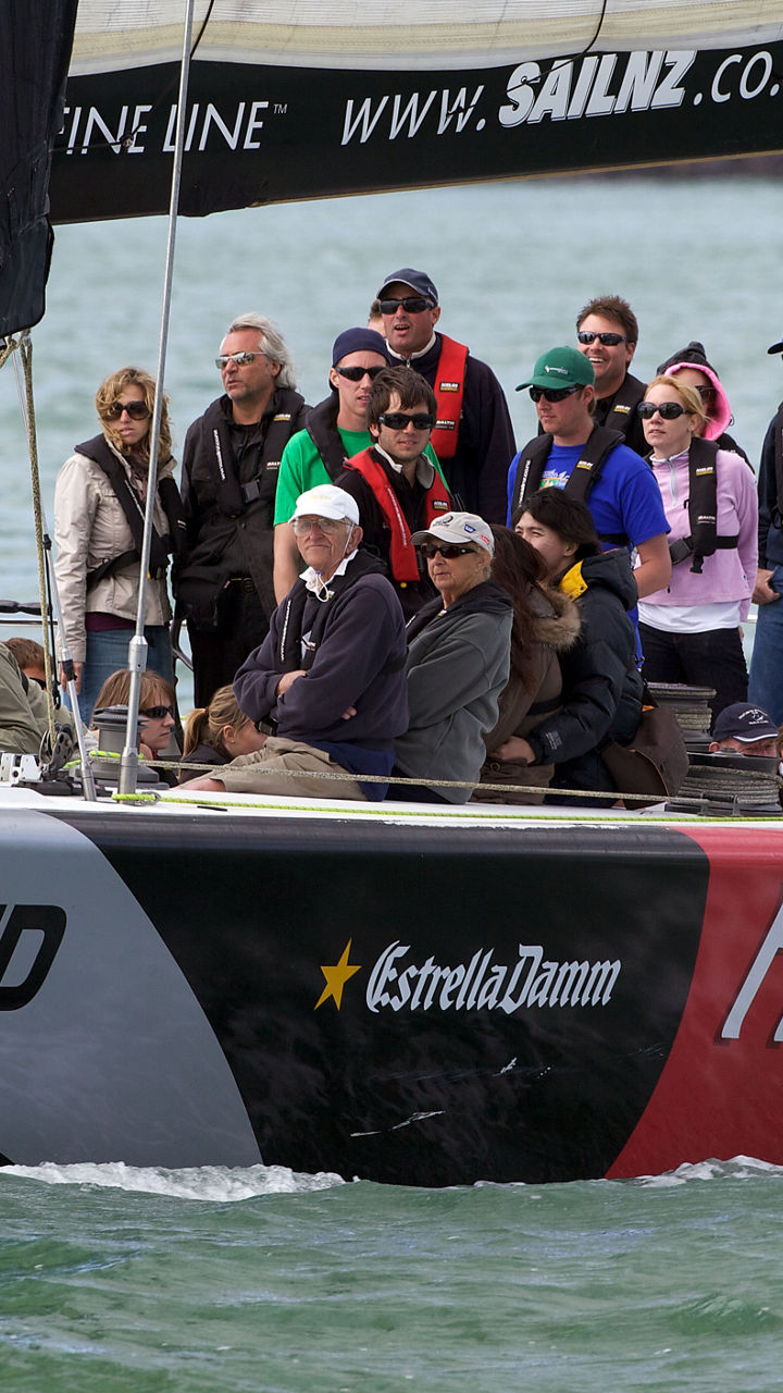 Sailing yacht with passengers in Auckland