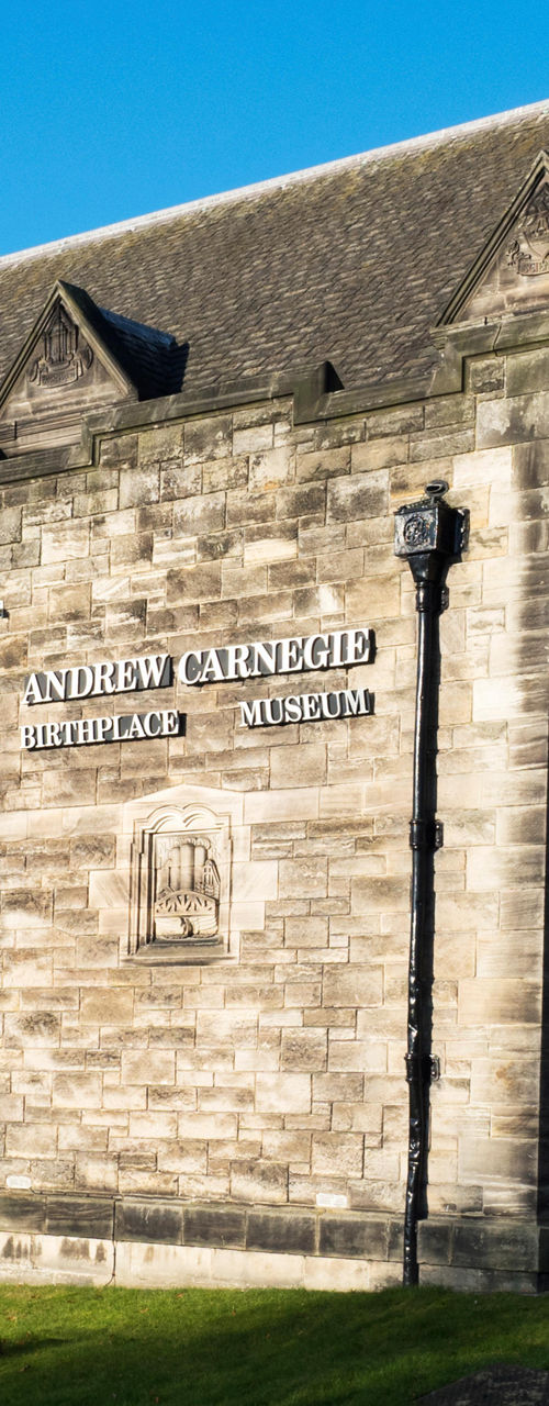 Andrew Carnegie Birthplace Museum exterior view