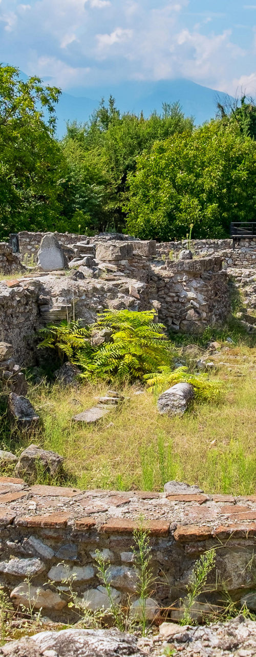Ancient Ruins in Lush Greenery