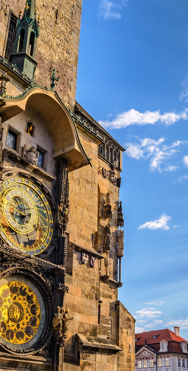 Historic Prague Astronomical Clock and Square
