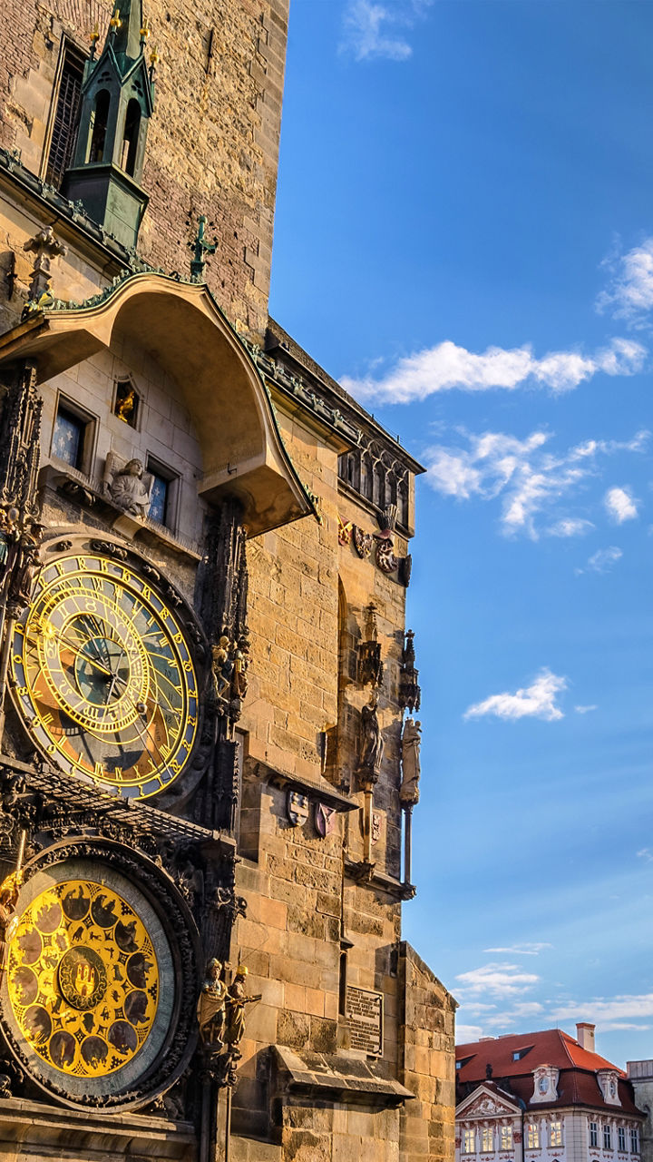 Historic Prague Astronomical Clock and Square