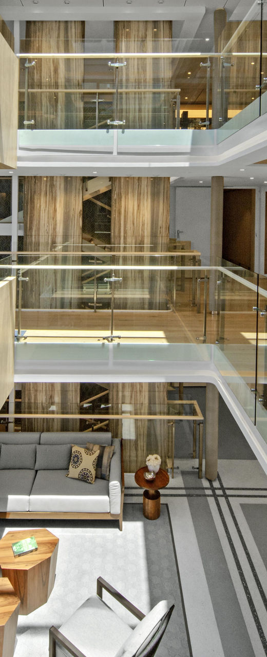 Modern luxury cruise ship interior design