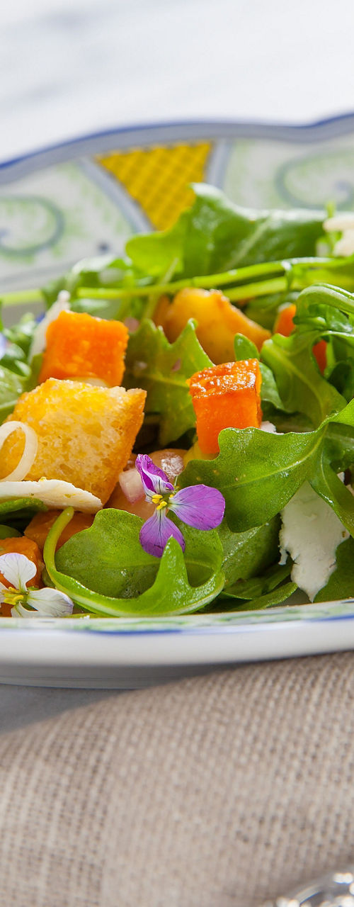 Fresh salad with colorful vegetables