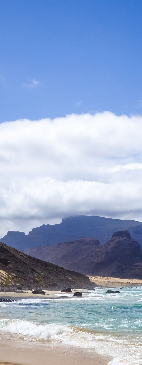 Scenic coastal view with rocky cliffs