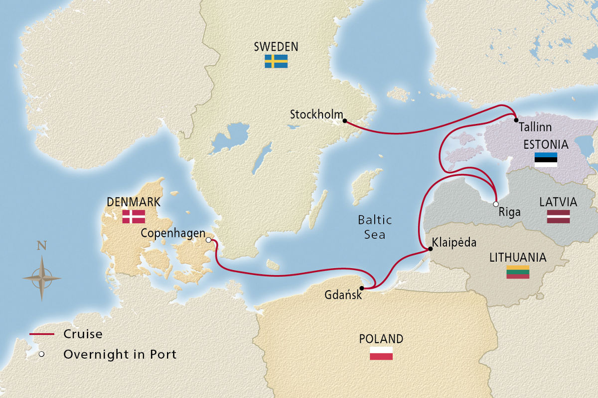 Baltic Discovery – route map