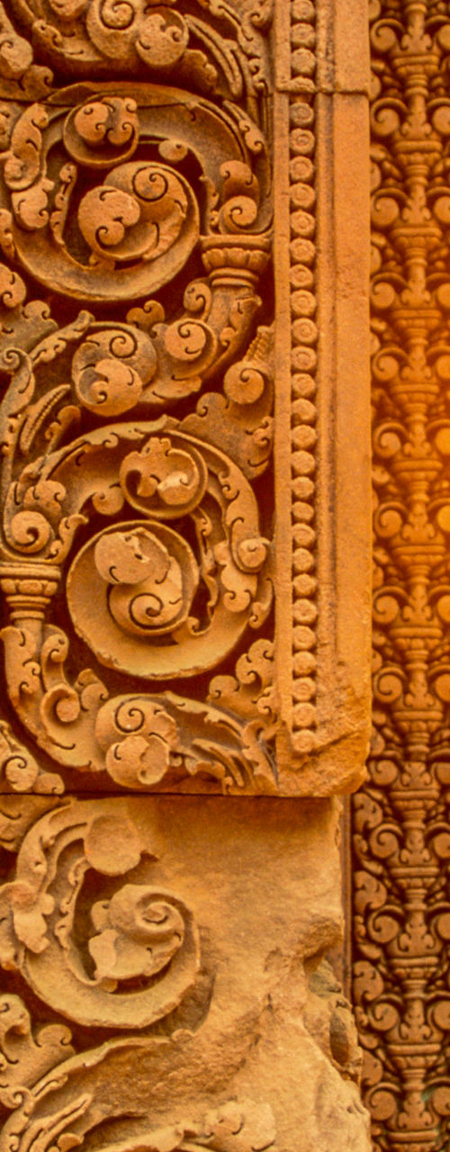 Ancient temple with intricate carvings