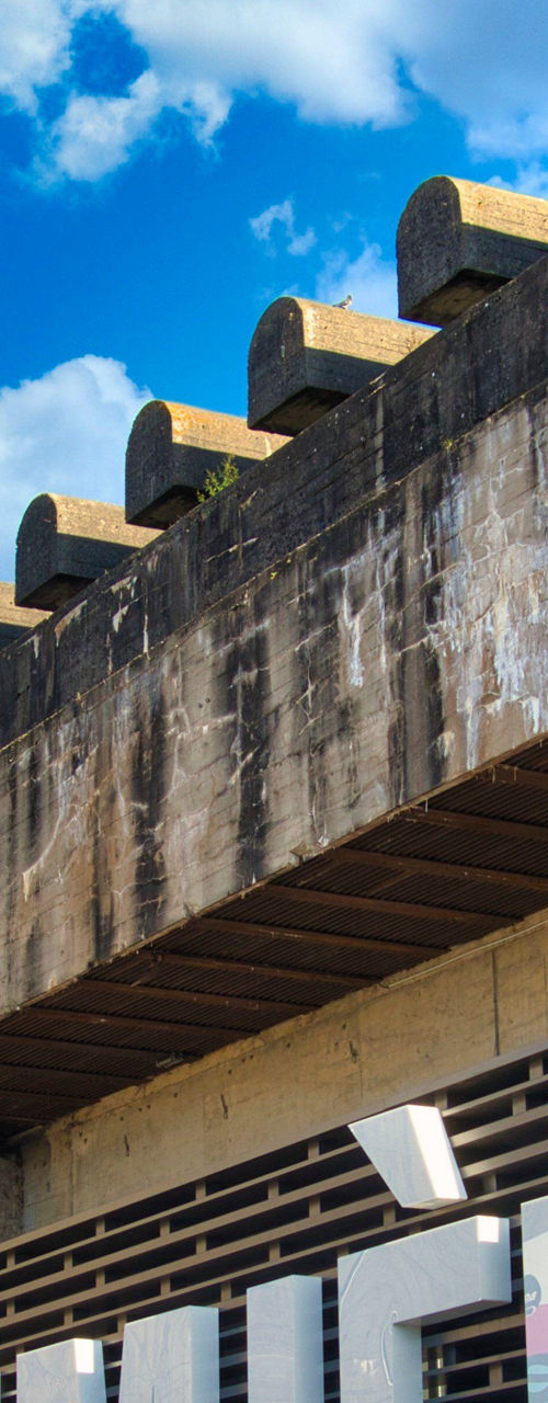 Bassins de Lumières exterior with signage