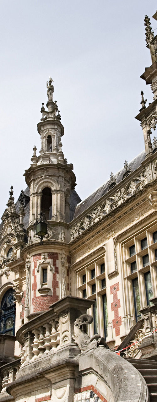 Historic European castle with ornate architecture