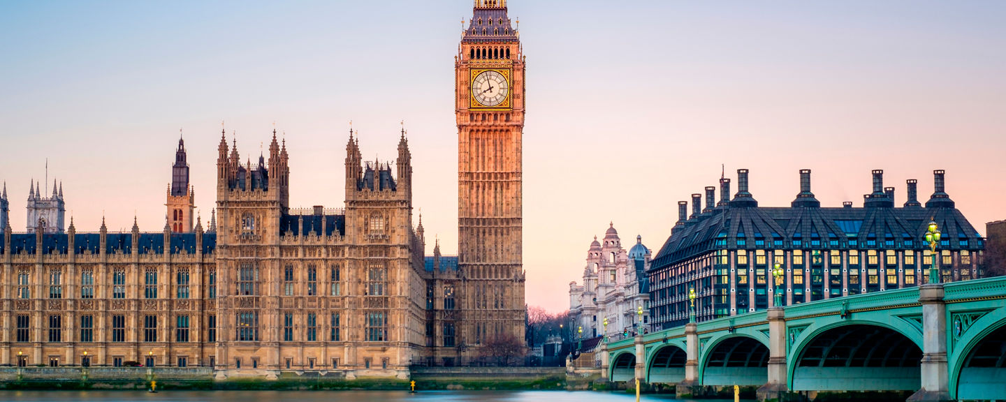Big Ben and Westminster at sunset