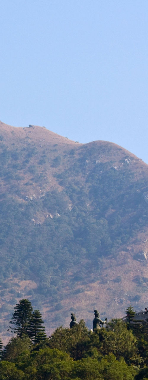 Giant Buddha statue in serene mountain setting