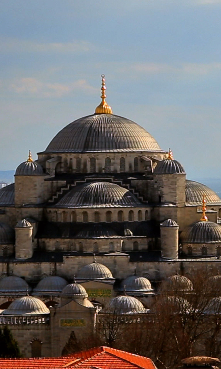 Historic Blue Mosque overlooking the sea