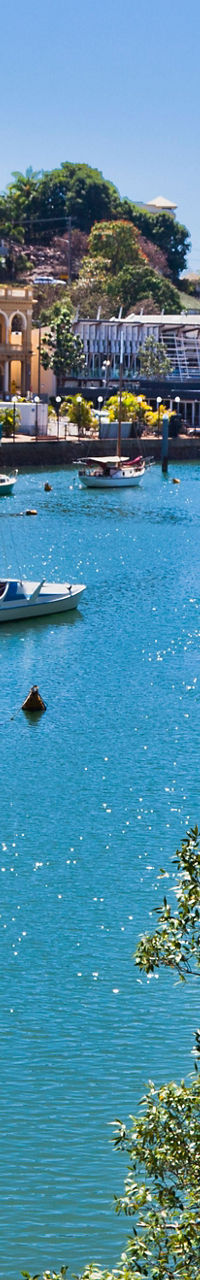 Scenic harbor with boats and waterfront homes
