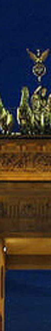 Illuminated Brandenburg Gate at night