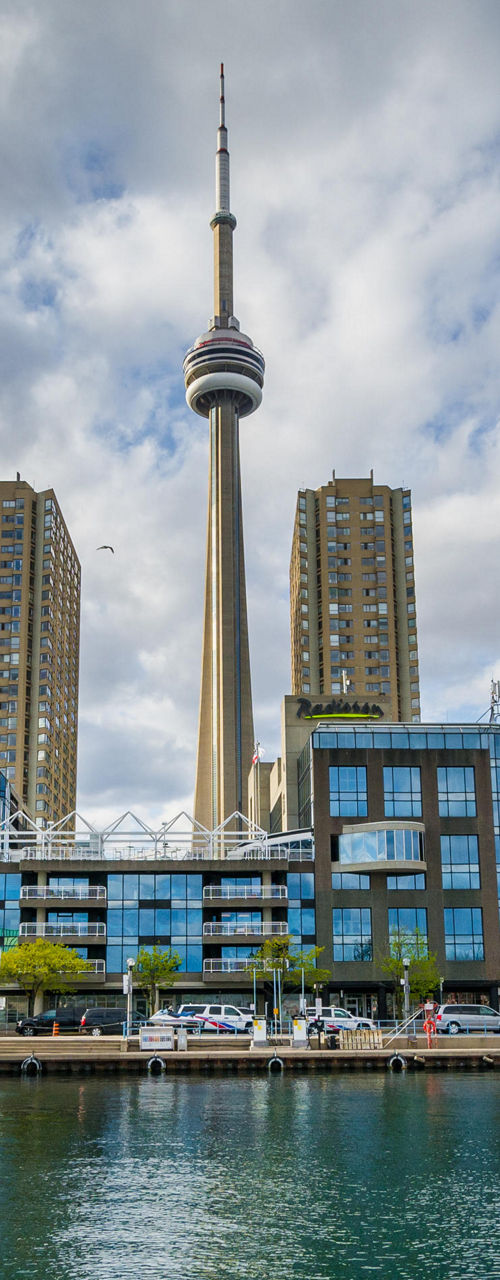 Toronto skyline with CN Tower and waterfront
