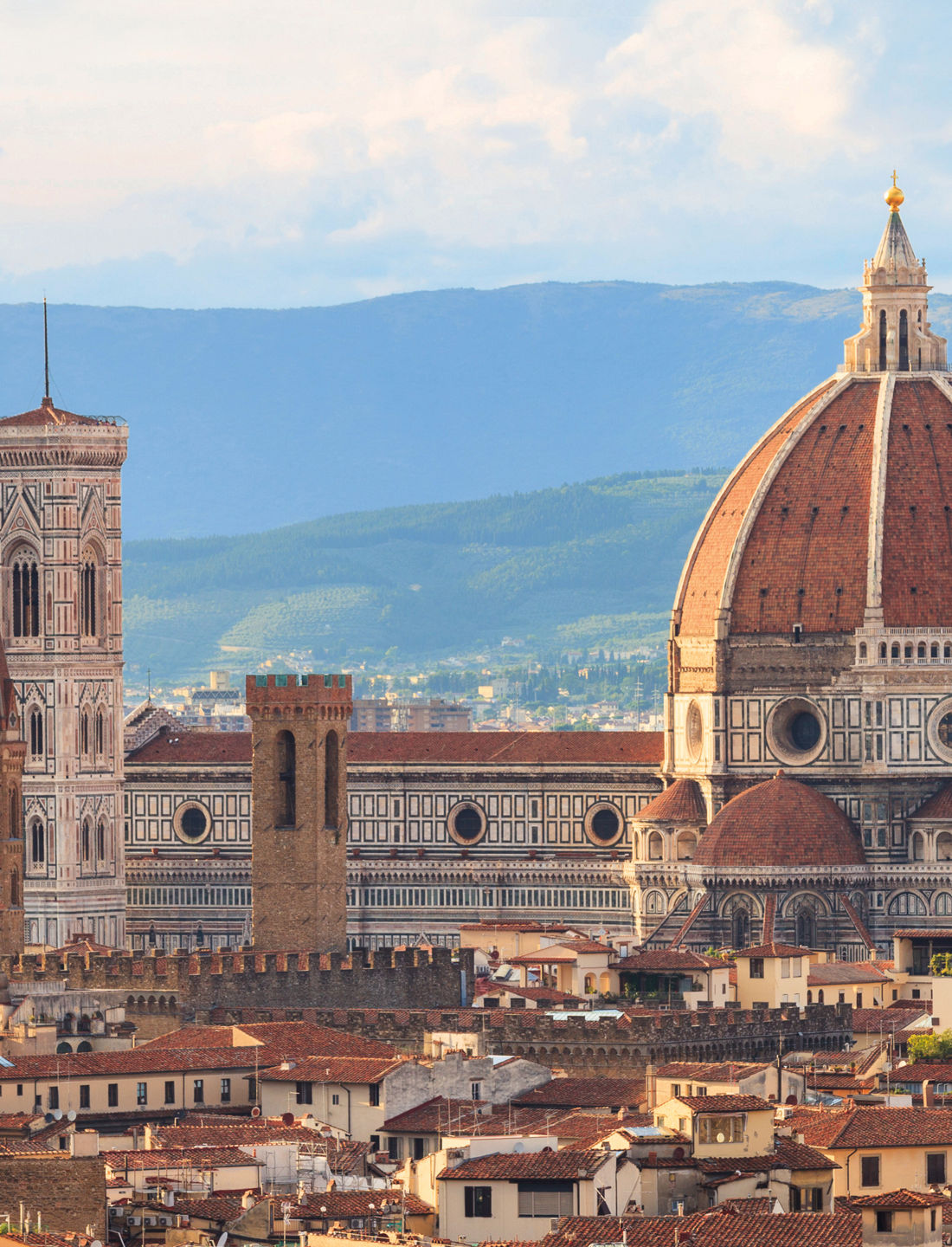 Florence Cathedral and Cityscape at Sunset