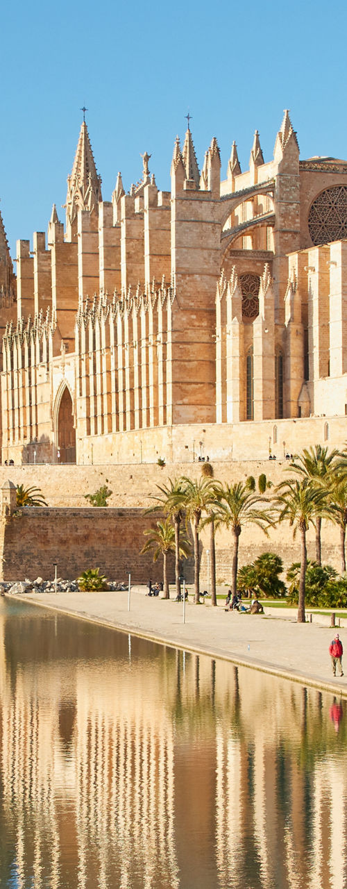 Historic Cathedral by Waterfront in Palma