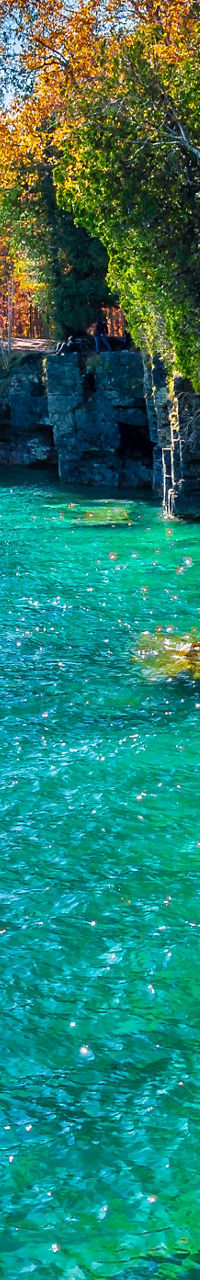 Scenic cliffside view with turquoise waters