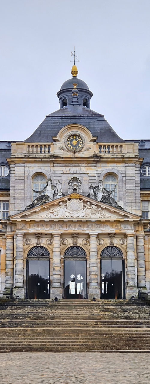 Grand historic chateau with formal courtyard