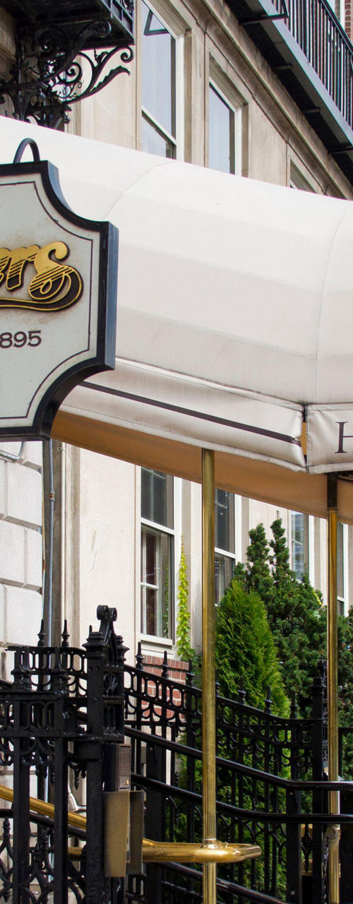 Cheers bar entrance at Hampshire House Boston street