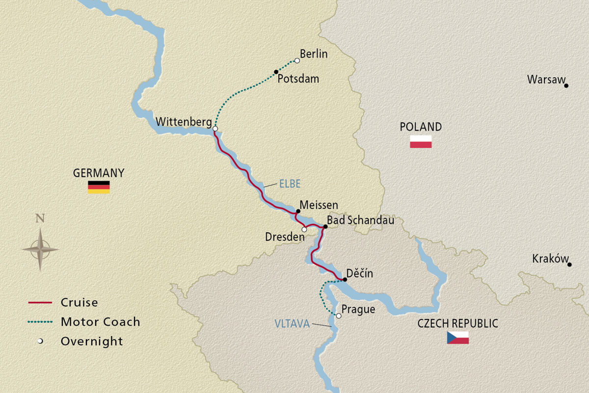 Christmas Along the Elbe – route map