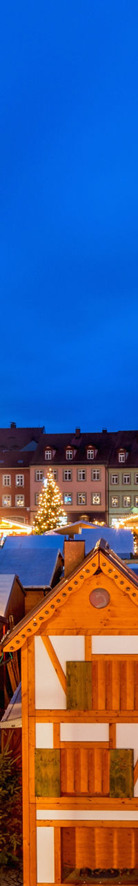 Festive Christmas market in historic square