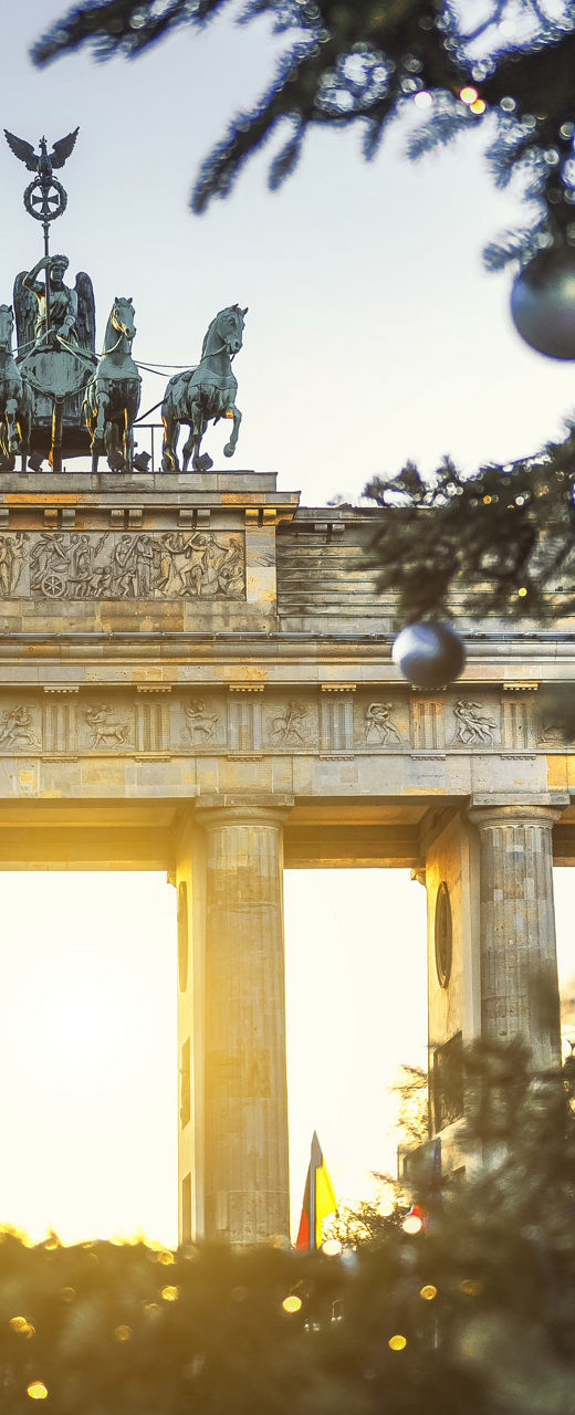 Brandenburg Gate with Christmas Tree