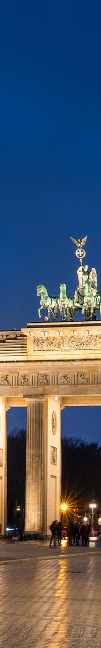 Brandenburg Gate with Christmas Tree at Night