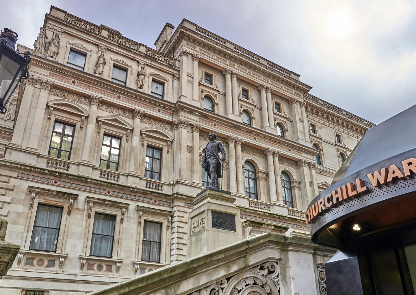 Entrance to Churchill War Rooms in London