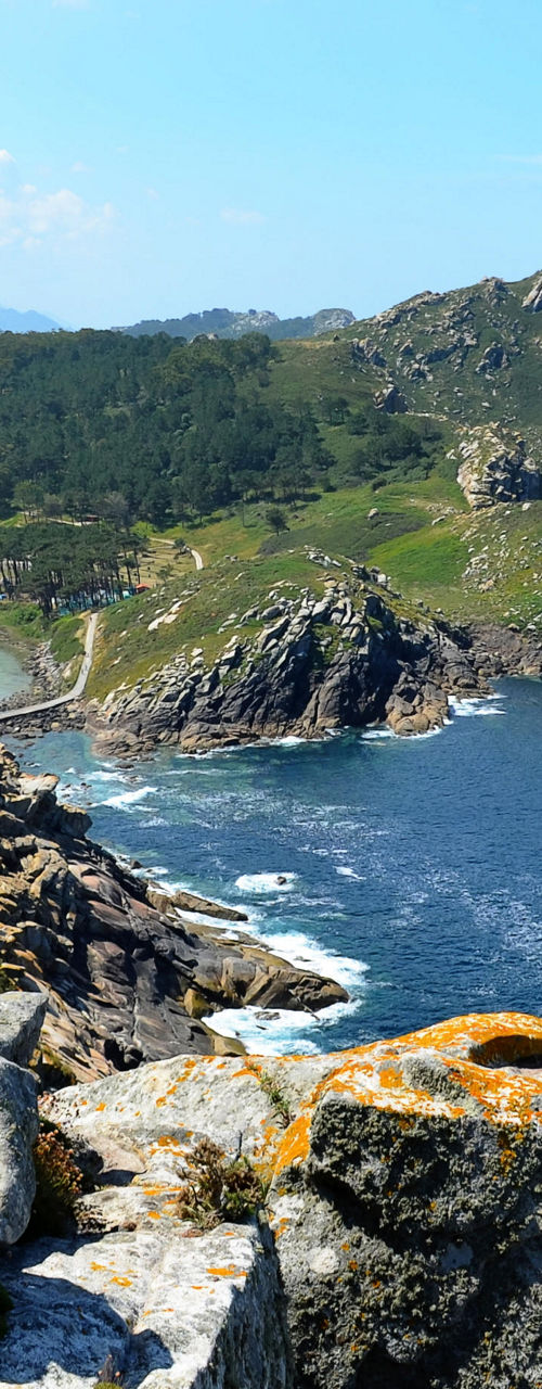 Scenic coastal view with rocky cliffs